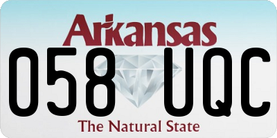 AR license plate 058UQC