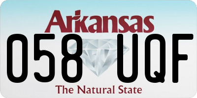 AR license plate 058UQF