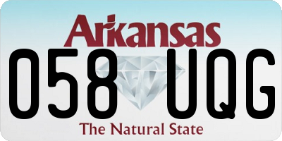 AR license plate 058UQG