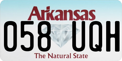 AR license plate 058UQH