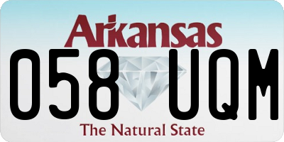 AR license plate 058UQM