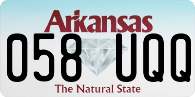 AR license plate 058UQQ