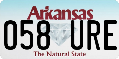 AR license plate 058URE