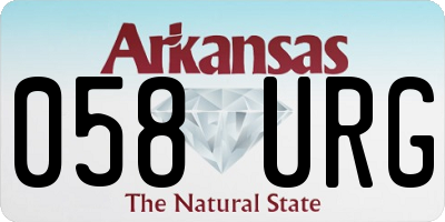 AR license plate 058URG