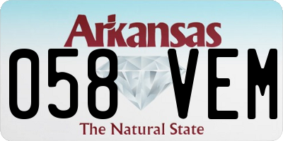 AR license plate 058VEM