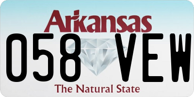 AR license plate 058VEW