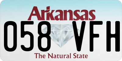AR license plate 058VFH
