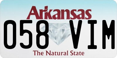 AR license plate 058VIM