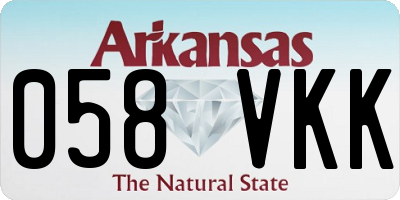 AR license plate 058VKK