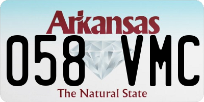 AR license plate 058VMC