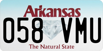 AR license plate 058VMU