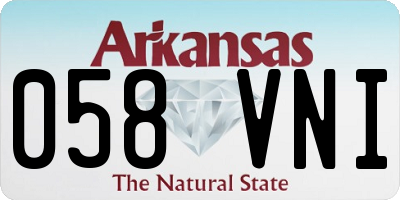 AR license plate 058VNI