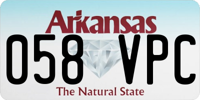 AR license plate 058VPC