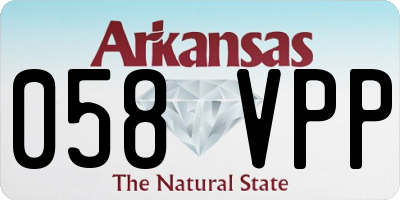 AR license plate 058VPP