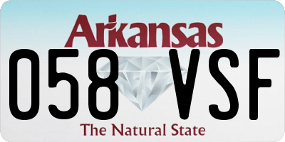 AR license plate 058VSF