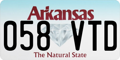 AR license plate 058VTD