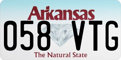 AR license plate 058VTG