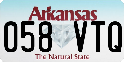 AR license plate 058VTQ