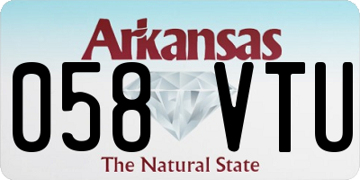 AR license plate 058VTU