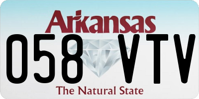 AR license plate 058VTV