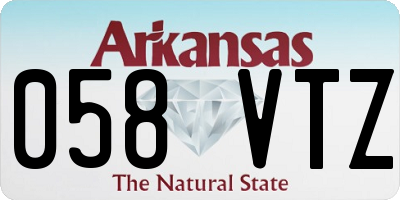 AR license plate 058VTZ