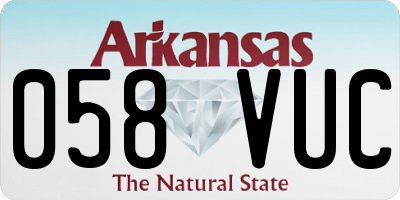 AR license plate 058VUC