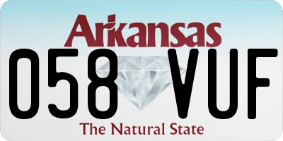 AR license plate 058VUF