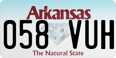 AR license plate 058VUH