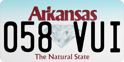 AR license plate 058VUI