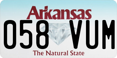 AR license plate 058VUM