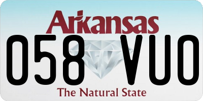 AR license plate 058VUO