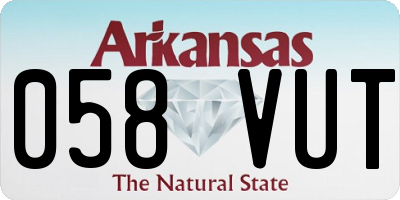 AR license plate 058VUT