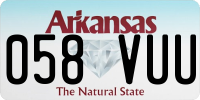 AR license plate 058VUU