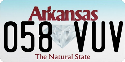 AR license plate 058VUV