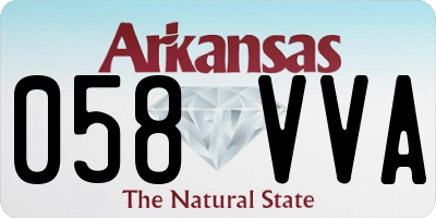 AR license plate 058VVA