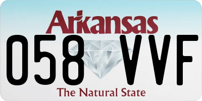 AR license plate 058VVF