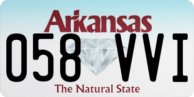 AR license plate 058VVI