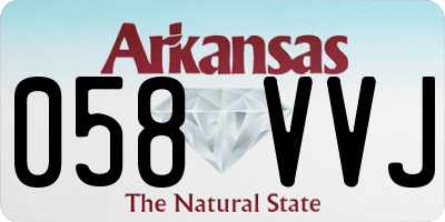 AR license plate 058VVJ