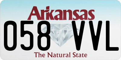AR license plate 058VVL