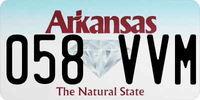 AR license plate 058VVM