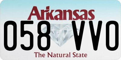 AR license plate 058VVO