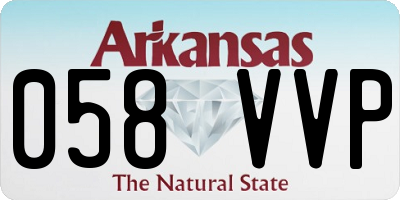 AR license plate 058VVP