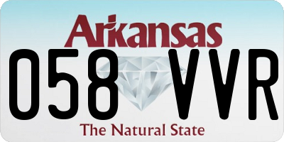 AR license plate 058VVR