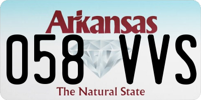 AR license plate 058VVS
