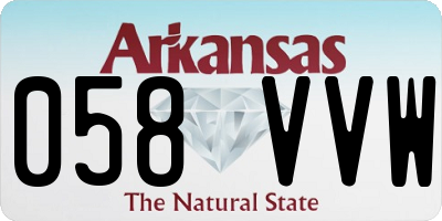 AR license plate 058VVW