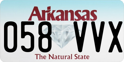 AR license plate 058VVX