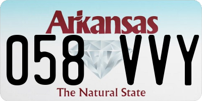 AR license plate 058VVY