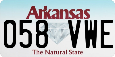 AR license plate 058VWE