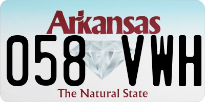 AR license plate 058VWH