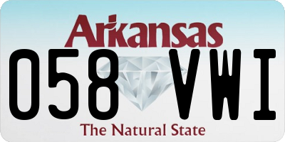 AR license plate 058VWI